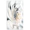 Designart - White Stained Glass Floral Art - Large Floral Wall Art Canvas